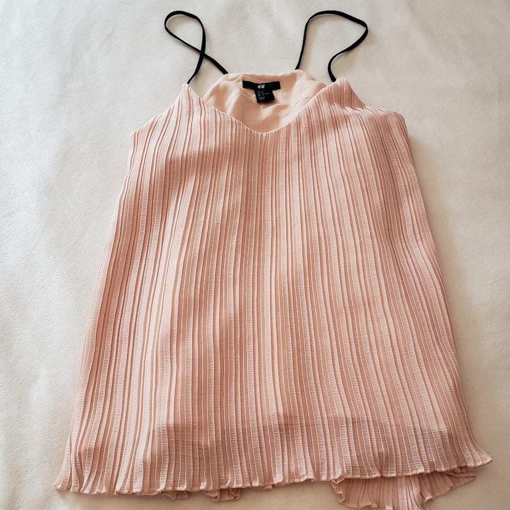 H&M nude/blush blouse
